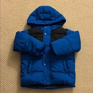 Amazon Kids Blue and Black Puffer Jacket